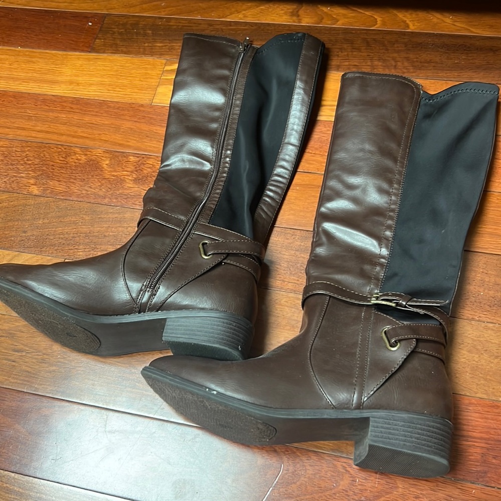 Rampage Brown & Black Tall Boot